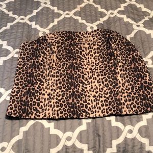 Reversible top leopard and black